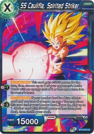 SS Caulifla, Spirited Striker - BT15-034 - Uncommon