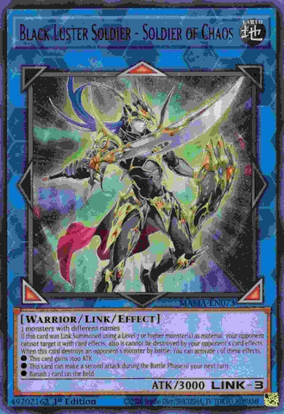 Black Luster Soldier Soldier of Chaos - MAMA-EN073 - Secret Pharaoh Rare 1st Edition