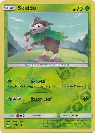 Skiddo - 9/131 - Common Reverse Holo