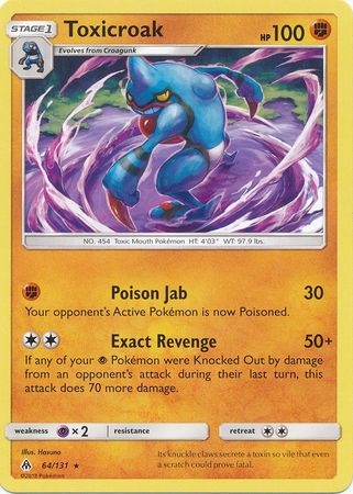 Toxicroak - 64/131 - Rare