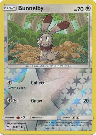 Bunnelby - 97/131 - Common Reverse Holo