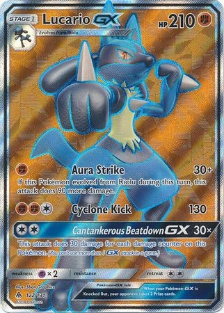 Lucario GX - 122/131 - Full Art Ultra Rare