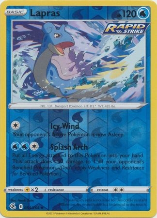 Lapras - 54/264 - Uncommon Reverse Holo