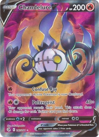 Chandelure V - 247/264 - Full Art Ultra Rare