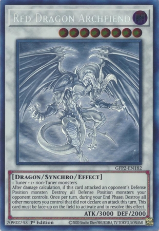 Red Dragon Archfiend - GFP2-EN182 - Ghost Rare 1st Edition