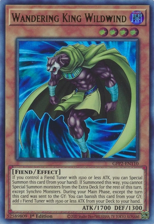 Wandering King Wildwind - GFP2-EN110 - Ultra Rare 1st Edition