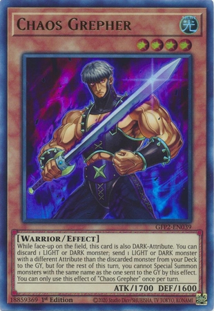 Chaos Grepher - GFP2-EN039 - Ultra Rare 1st Edition