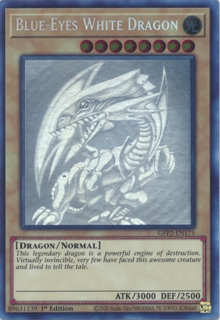 Blue-Eyes White Dragon - GFP2-EN175 - Ghost Rare 1st Edition