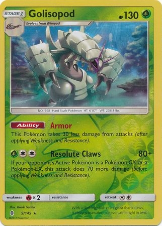 Golisopod - 9/145 - Holo Rare Reverse Holo