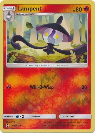 Lampent - 12/145 - Uncommon Reverse Holo
