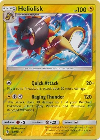Heliolisk - 44/145 - Rare Reverse Holo