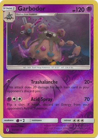 Garbodor - 51/145 - Rare Reverse Holo
