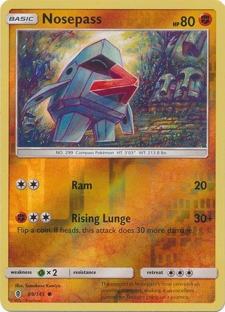Nosepass - 69/145 - Common Reverse Holo