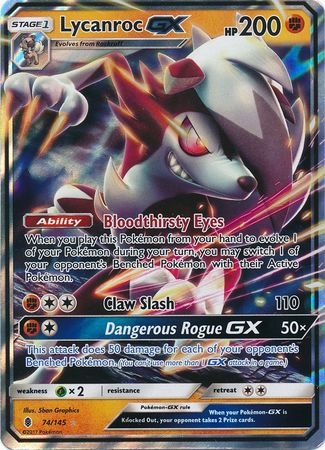 Lycanroc GX - 74/145 - Ultra Rare