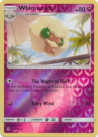 Whimsicott - 91/145 - Uncommon Reverse Holo