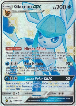 Glaceon GX (Spanish) - SV55/SV94 - Shiny Ultra Rare