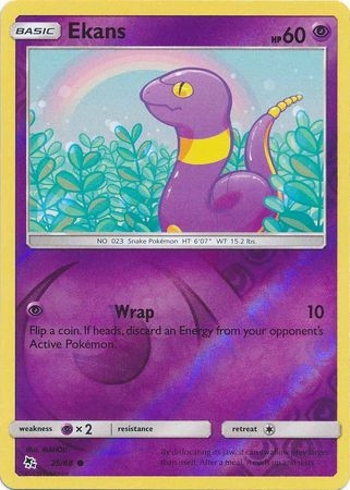Ekans - 25/68 - Common Reverse Holo