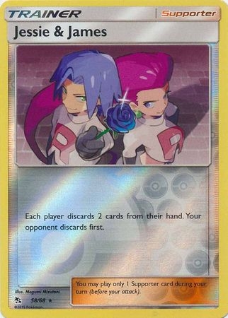 Jessie & James - 58/68 - Holo Rare Reverse Holo