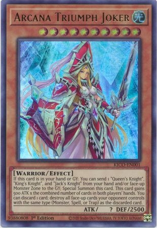 Arcana Triumph Joker - KICO-EN001 - Ultra Rare 1st Edition