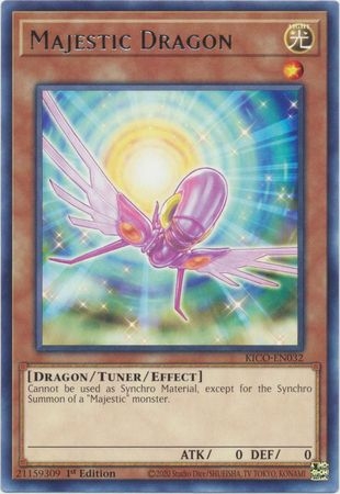 Majestic Dragon - KICO-EN032 - Rare 1st Edition