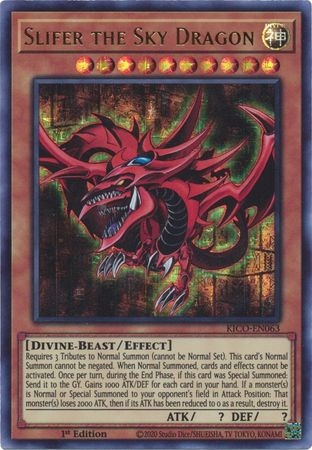 Slifer the Sky Dragon - KICO-EN063 - Pharaoh Ultra Rare 1st Edition