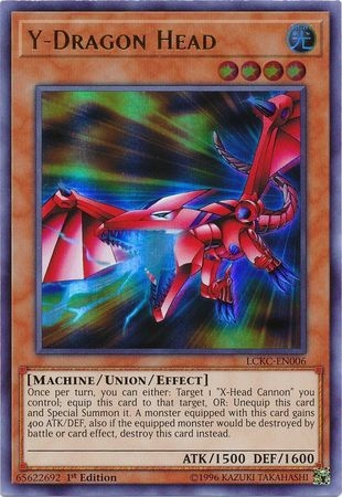 Y-Dragon Head - LCKC-EN006 - Ultra Rare 1st Edition