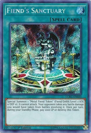 Fiend's Sanctuary - LCKC-EN030 - Secret Rare 1st Edition