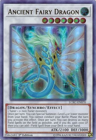 Ancient Fairy Dragon - LCKC-EN070 - Ultra Rare 1st Edition