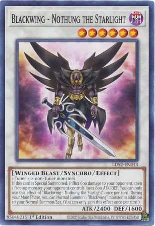Blackwing - Nothung the Starlight - LDS2-EN043 - Common 1st Edition