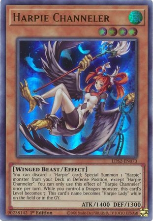 Harpie Channeler - LDS2-EN073 - Ultra Rare 1st Edition