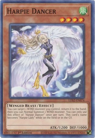 Harpie Dancer - LDS2-EN074 - Common 1st Edition