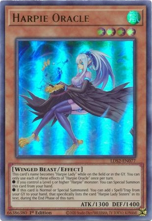 Harpie Oracle - LDS2-EN077 - Ultra Rare 1st Edition