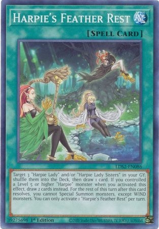 Harpie's Feather Rest - LDS2-EN086 - Common 1st Edition