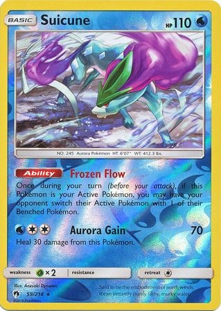 Suicune - 59/214 - Holo Rare Reverse Holo