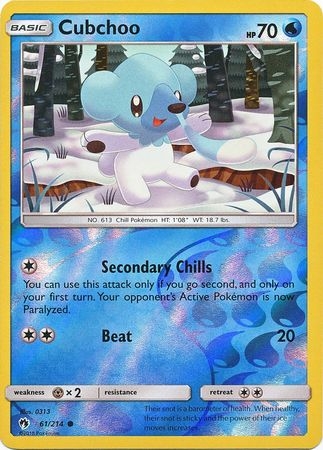 Cubchoo - 61/214 - Common Reverse Holo