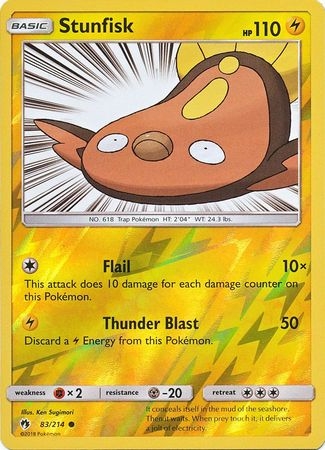 Stunfisk - 83/214 - Common Reverse Holo