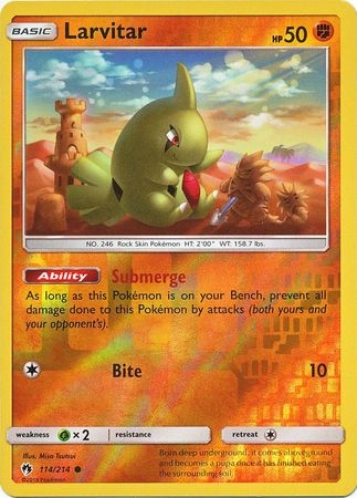Larvitar - 114/214 - Common Reverse Holo