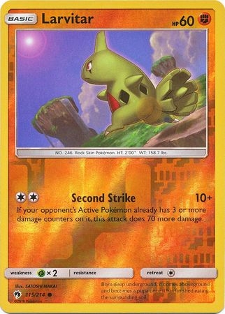 Larvitar - 115/214 - Common Reverse Holo
