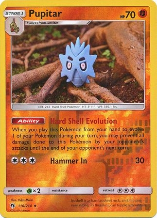 Pupitar - 116/214 - Uncommon Reverse Holo