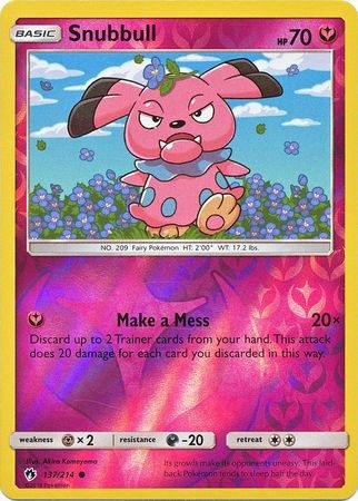 Snubbull - 137/214 - Common Reverse Holo