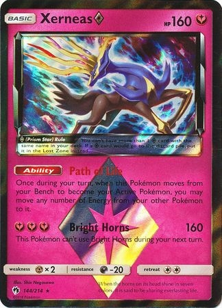 Xerneas Prism Star - 144/214 - Holo Rare