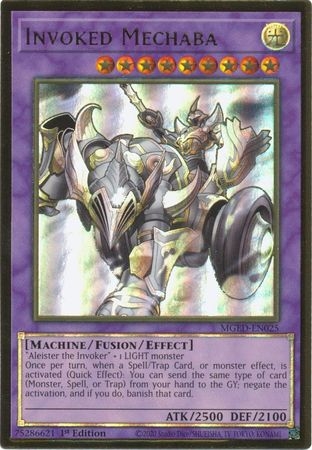 Invoked Mechaba - MGED-EN025 - Premium Gold Rare 1st Edition