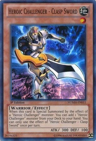 Heroic Challenger - Clasp Sword - NUMH-EN011 - Super Rare 1st Edition