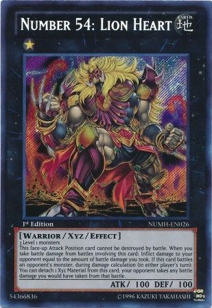 Number 54: Lion Heart - NUMH-EN026 - Secret Rare 1st Edition