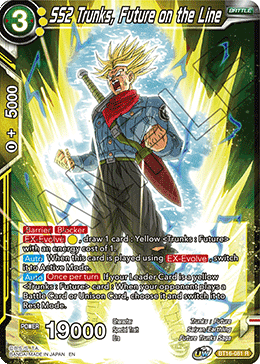 SS2 Trunks, Future on the Line - BT16-081 - Rare Foil