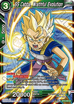 SS Cabba, Wrathful Evolution - BT16-059 - Uncommon Foil