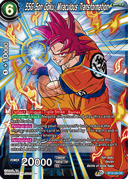 SSG Son Goku, Miraculous Transformation - BT16-024 - Super Rare