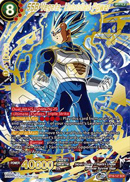 SSB Vegeta, Unbridled Power - BT16-147 - Secret Rare