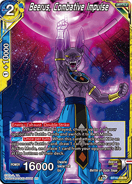 Beerus, Combative Impulse - BT16-128 - Rare