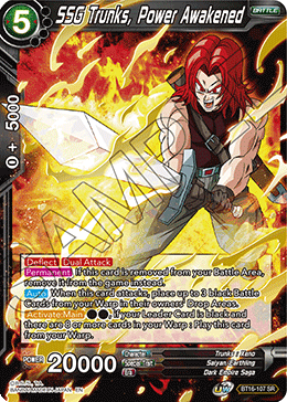SSG Trunks, Power Awakened - BT16-107 - Super Rare